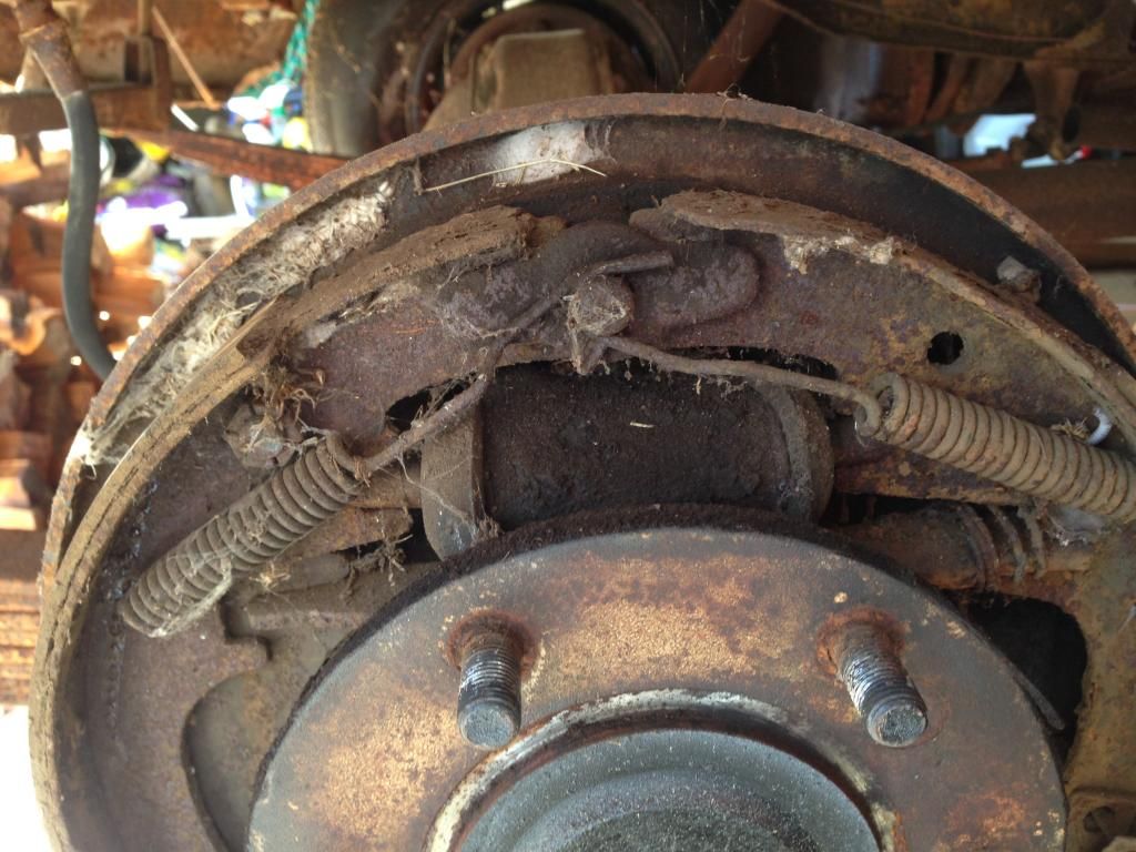 Gray Ghost 1953 Chevy 3100 Breaking into the rear brakes